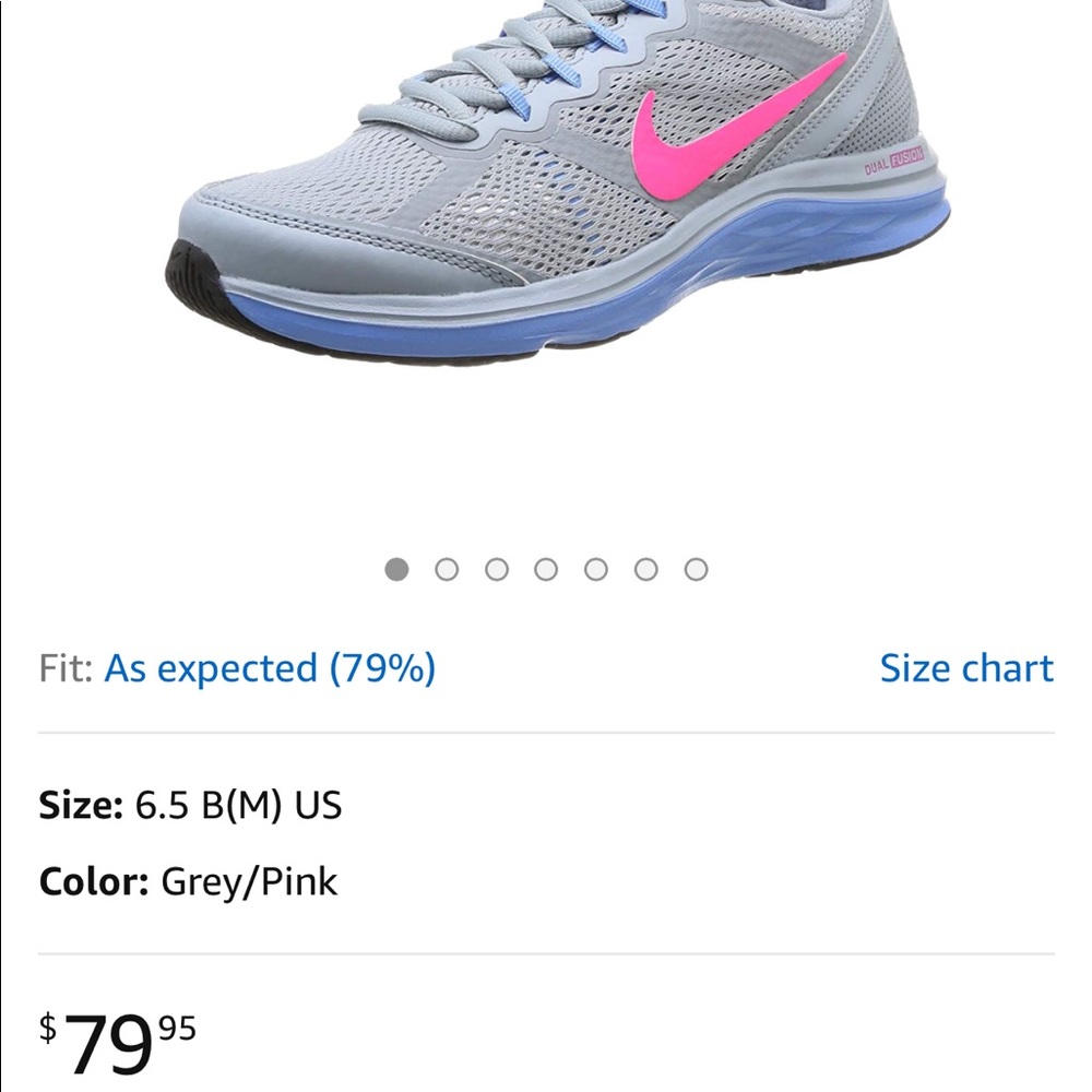Gray Nike Dual Fusion 3 sneakers